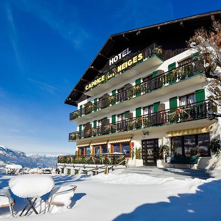 Hotel Le Caprice Des Neiges Combloux Exteriér fotografie