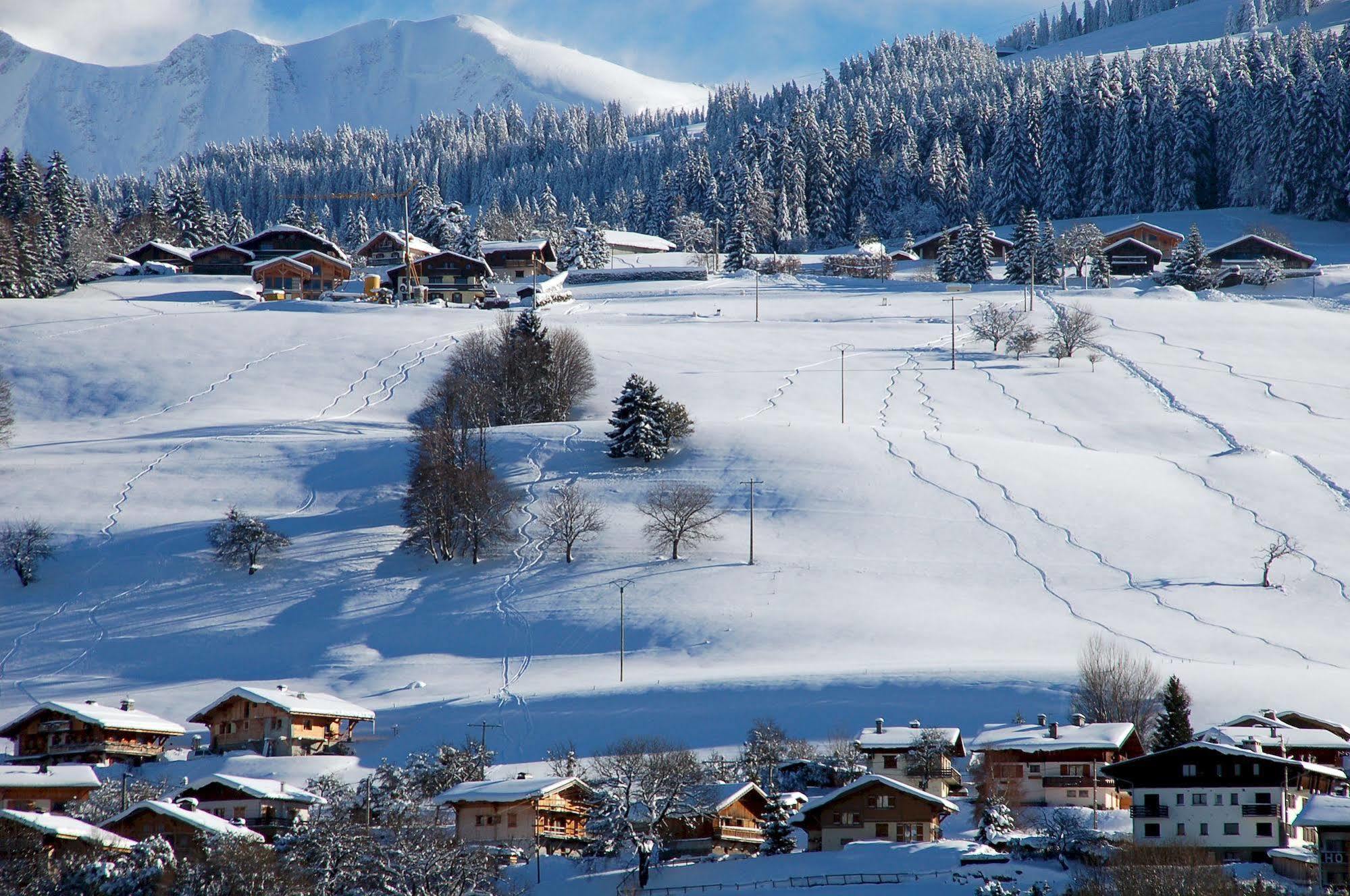 Hotel Le Caprice Des Neiges Combloux Exteriér fotografie